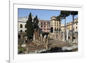 Roman Ruins in the Sacred Area (Area Sacra) of Largo Argentina, Rome, Lazio, Italy-Stuart Black-Framed Photographic Print