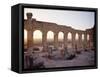 Roman Ruins in Volubilis-Floris Leeuwenberg-Framed Stretched Canvas