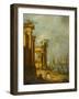 Roman Ruins Near the Lagoon, c.1765-1775-Francesco Guardi-Framed Giclee Print