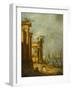 Roman Ruins Near the Lagoon, c.1765-1775-Francesco Guardi-Framed Giclee Print