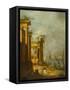 Roman Ruins Near the Lagoon, c.1765-1775-Francesco Guardi-Framed Stretched Canvas