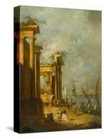 Roman Ruins Near the Lagoon, c.1765-1775-Francesco Guardi-Stretched Canvas