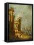 Roman Ruins Near the Lagoon, c.1765-1775-Francesco Guardi-Framed Stretched Canvas