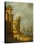 Roman Ruins Near the Lagoon, c.1765-1775-Francesco Guardi-Stretched Canvas