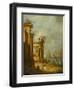 Roman Ruins Near the Lagoon, c.1765-1775-Francesco Guardi-Framed Giclee Print