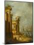 Roman Ruins Near the Lagoon, c.1765-1775-Francesco Guardi-Mounted Giclee Print