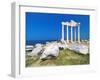 Roman Ruins of the Temple of Apollo, Side, Anatalya Province, Anatolia, Turkey Minor, Eurasia-Sakis Papadopoulos-Framed Photographic Print