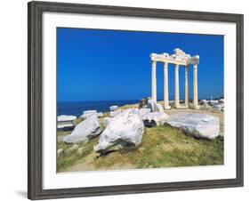 Roman Ruins of the Temple of Apollo, Side, Anatalya Province, Anatolia, Turkey Minor, Eurasia-Sakis Papadopoulos-Framed Photographic Print