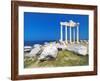 Roman Ruins of the Temple of Apollo, Side, Anatalya Province, Anatolia, Turkey Minor, Eurasia-Sakis Papadopoulos-Framed Photographic Print