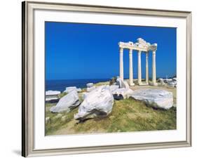 Roman Ruins of the Temple of Apollo, Side, Anatalya Province, Anatolia, Turkey Minor, Eurasia-Sakis Papadopoulos-Framed Photographic Print