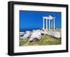 Roman Ruins of the Temple of Apollo, Side, Anatalya Province, Anatolia, Turkey Minor, Eurasia-Sakis Papadopoulos-Framed Photographic Print