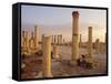 Roman Ruins of Umm Qais, the Biblical Decapolis City of Gadara, Jordan, Middle East-Ken Gillham-Framed Stretched Canvas