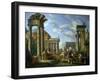 Roman Ruins with a Prophet, 1751-Giovanni Paolo Pannini-Framed Giclee Print