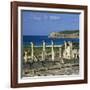 Roman Ruins with Statue of Emperor Trajan, Baelo Claudia, Near Tarifa, Andalucia, Spain, Europe-Stuart Black-Framed Photographic Print