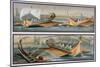 Roman Sailboats and Rowing Boats, After Frescoes in the Temple of Isis in Pompeii-Giacinto Gigante-Mounted Giclee Print