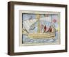 Roman Sailors Hoisting Sail, From Art on a Tomb at Pompeii-null-Framed Giclee Print