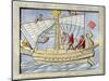 Roman Sailors Hoisting Sail, From Art on a Tomb at Pompeii-null-Mounted Giclee Print