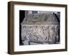 Roman Sarcophagus Decorated with Meleager Hunting Scenes and Medici Coat of Arms-null-Framed Giclee Print