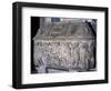 Roman Sarcophagus Decorated with Meleager Hunting Scenes and Medici Coat of Arms-null-Framed Giclee Print