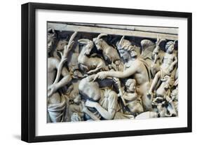 Roman Sarcophagus with the Legend of Selene and Endymion, 230-235 AD-null-Framed Photographic Print