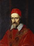 Portrait of Pope Clement Ix , Bust Length-Roman School-Framed Stretched Canvas