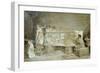 Roman Sculptor's Studio-Amos Cassioli-Framed Giclee Print