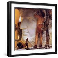 Roman Sculptors, 1877-Sir Lawrence Alma-Tadema-Framed Giclee Print