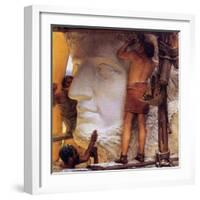 Roman Sculptors, 1877-Sir Lawrence Alma-Tadema-Framed Giclee Print