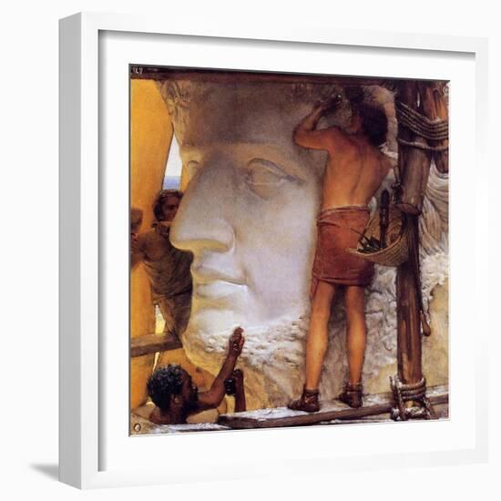 Roman Sculptors, 1877-Sir Lawrence Alma-Tadema-Framed Giclee Print