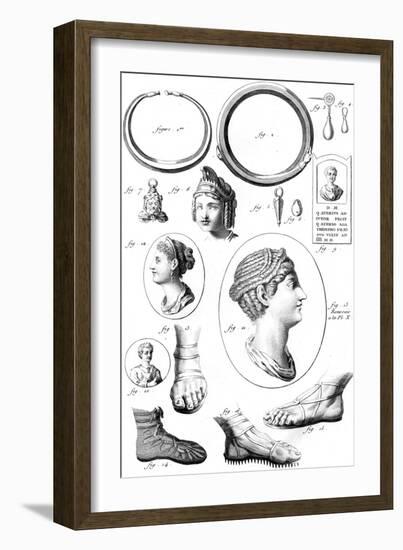 Roman Shoes and Jewellery-null-Framed Art Print