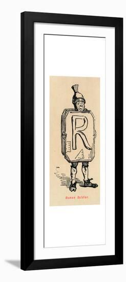 'Roman Soldier', 1852-John Leech-Framed Giclee Print