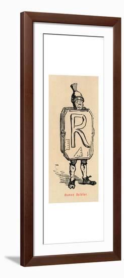 'Roman Soldier', 1852-John Leech-Framed Giclee Print