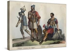 Roman Soldiers and Praetorian Guard-Stefano Bianchetti-Stretched Canvas