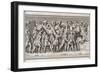 Roman Soldiers Attack a German Town, Casualties on Both Sides-null-Framed Art Print