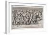 Roman Soldiers Attack a German Town, Casualties on Both Sides-null-Framed Art Print