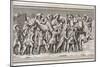 Roman Soldiers Attack a German Town, Casualties on Both Sides-null-Mounted Art Print