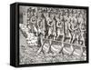 Roman Soldiers Crossing over a Bridge of Boats-null-Framed Stretched Canvas