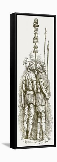 Roman Soldiers, Illustration for 'History of England' by H. O. Arnold-Forster, Published 1897-English-Framed Stretched Canvas