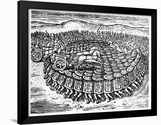 Roman Soldiers Making a Tortoise with their Shields, 1605-null-Framed Giclee Print