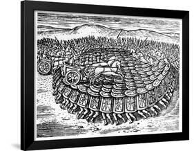 Roman Soldiers Making a Tortoise with their Shields, 1605-null-Framed Giclee Print