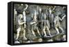 Roman Soldiers Taking Part in Decursio, the Ritual Circling of Funeral Pyre, C180-196-null-Framed Stretched Canvas