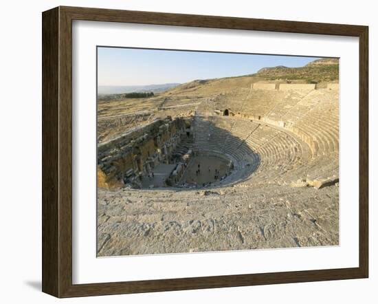 Roman Spa City of Hieropolis (Hierapolis), Pamukkale, Unesco World Heritage Site, Anatolia, Turkey-Alison Wright-Framed Photographic Print