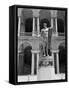 Roman Statue on Display-Philip Gendreau-Framed Stretched Canvas