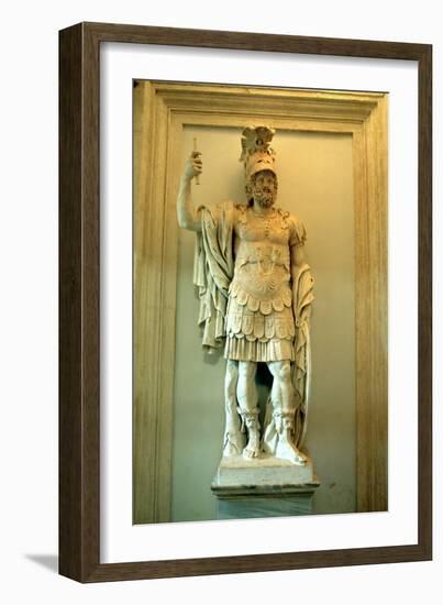 Roman Statue, Temple of Mars Ultor, Rome-A Lorenzini-Framed Photographic Print