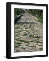 Roman Street, Paestum, Campania, Italy-John Ross-Framed Photographic Print