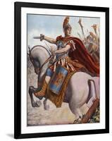 Roman-Syrian War or War of Antiochos or Syrian War, Portrait of Lucius Cornelius Scipio Asiaticus D-Tancredi Scarpelli-Framed Giclee Print