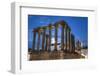 Roman Temple in foreground, Evora Cathdral in the background, Evora, UNESCO World Heritage Site, Po-Richard Maschmeyer-Framed Photographic Print