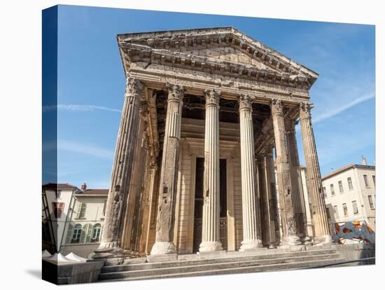 Roman Temple of Augustus and Livia, Vienne, Isere, Auvergne-Rhone-Alpes, France, Europe-Jean Brooks-Stretched Canvas