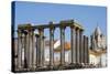 Roman Temple of Diana in Front of the Santa Maria Cathedral, Evora, Alentejo, Portugal, Europe-G&M Therin-Weise-Stretched Canvas