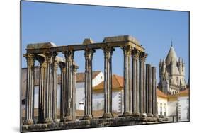 Roman Temple of Diana in Front of the Santa Maria Cathedral, Evora, Alentejo, Portugal, Europe-G&M Therin-Weise-Mounted Photographic Print